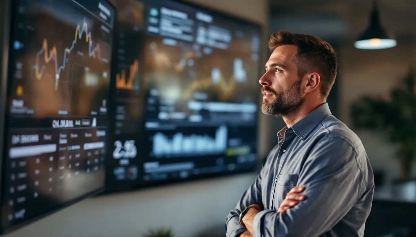 Pearland Texas small business owner reviewing AI dispatch dashboard
