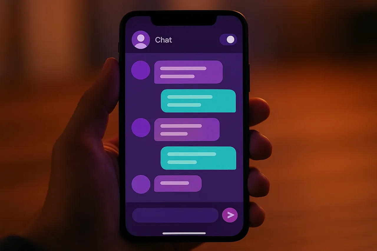 Bilingual Spanish English AI conversation flow diagram showing automatic language detection for San Antonio Texas SMB customer service