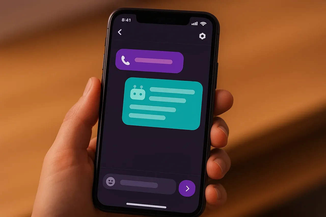 Missed-call text-back automated SMS reply mobile screen showing instant text-back conversation after missed phone call for home services
