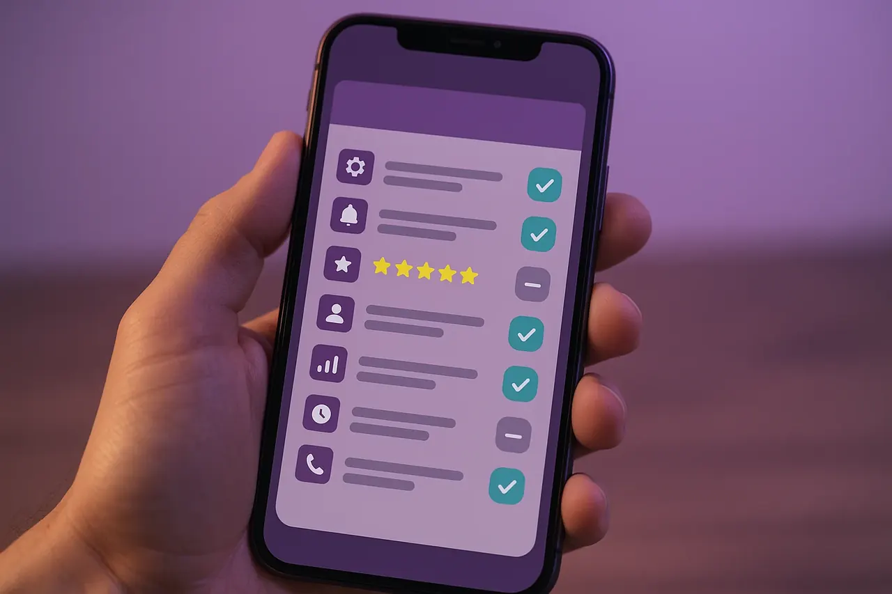 Mastodon versus Talos service comparison mobile mockup showing per-capability bundled-stack versus pure-automation specialist checkmarks