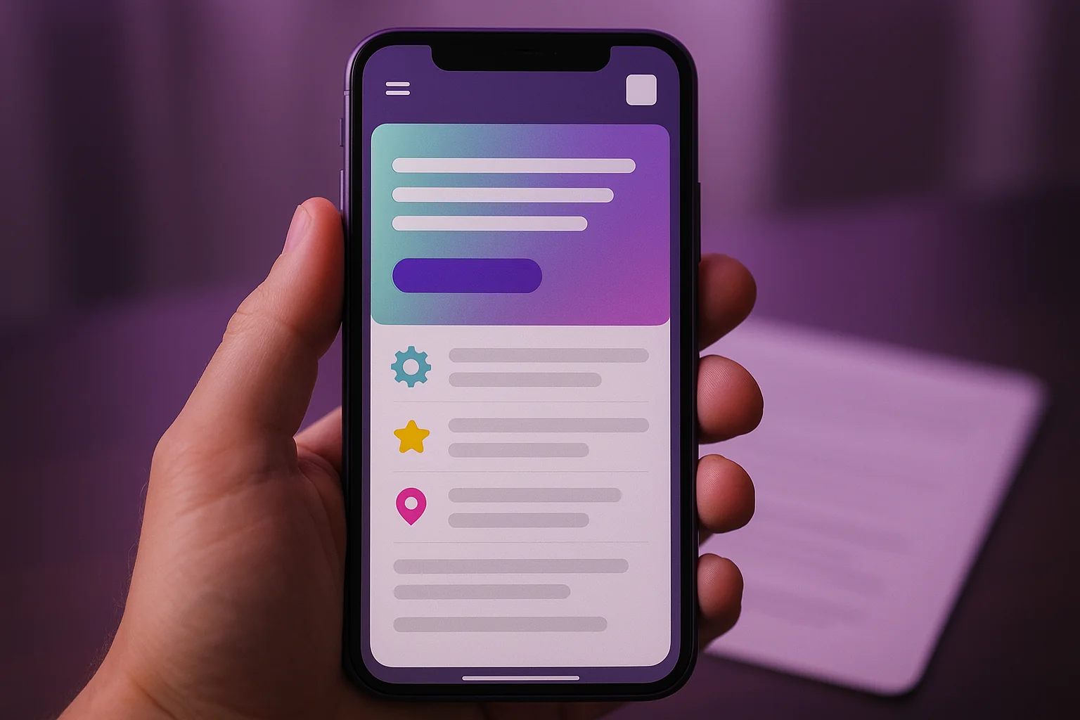 Mastodon Marketing mobile homepage showing hero gradient with CTAs and feature cards for Houston SMB AI implementation and digital marketing