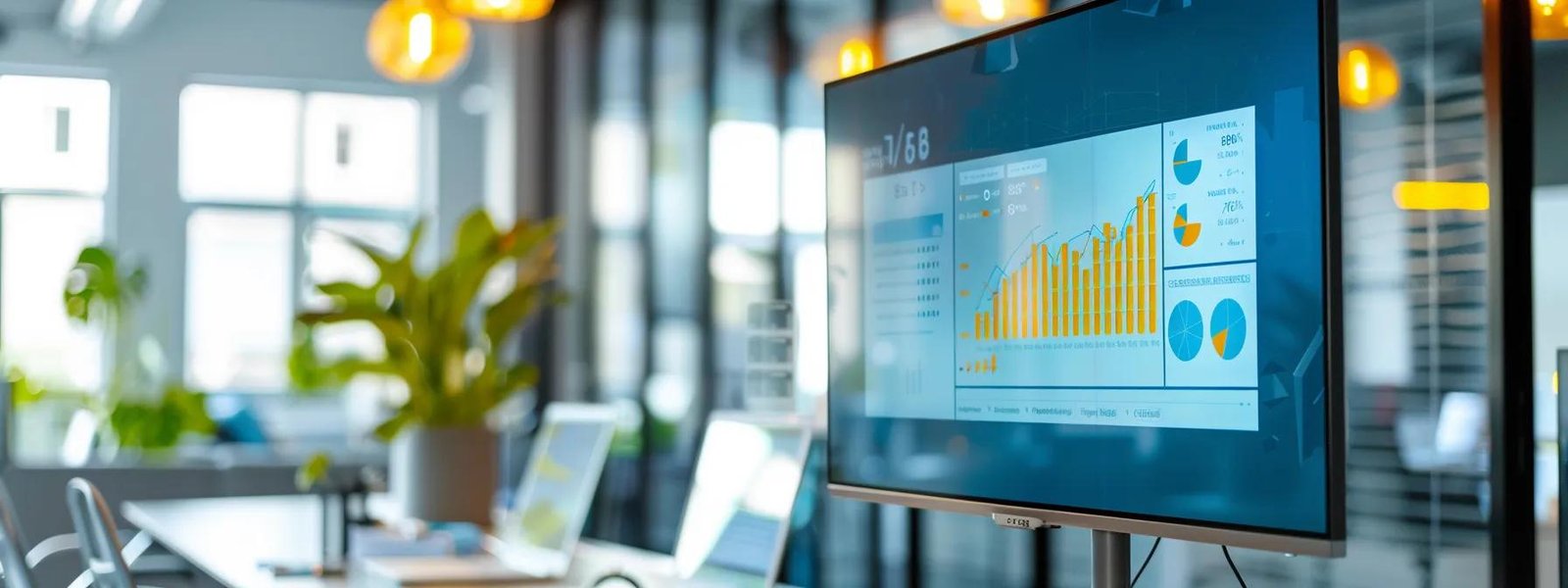 a sleek modern office space features a large monitor displaying an engaging, user-friendly website design with prominent call-to-action buttons and analytics charts, emphasizing strategic digital marketing tactics for driving conversions. a sleek modern office space features a large monitor displaying an engaging, user-friendly website design with prominent call-to-action buttons and analytics charts, emphasizing strategic digital marketing tactics for driving conversions.